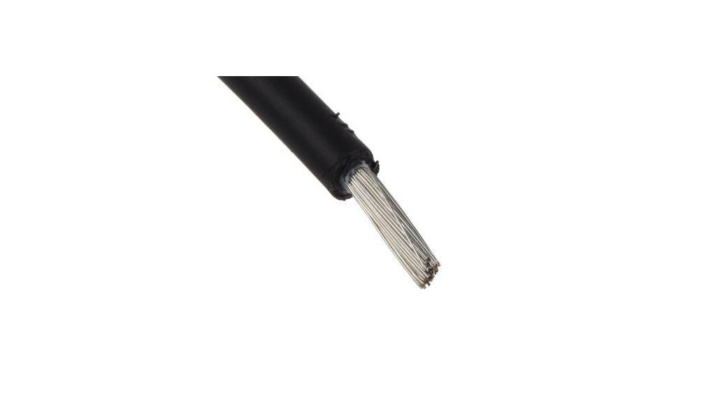 Solar Cable 6 mm² CSA 70 A Flame Retardant, Halogen Free, -40 ... +90 °C Black